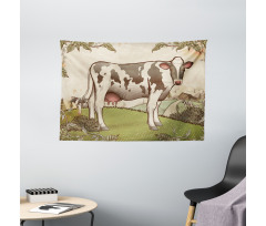 Dairy Cattle Farmland Wide Tapestry