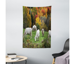 Cows on Autumn Hill Tapestry