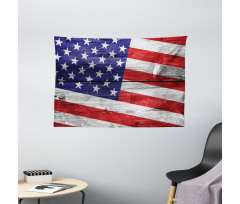 America Patriotic Day Wide Tapestry