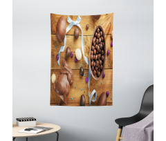 Chocolate Holiday Eggs Tapestry