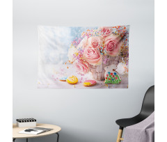 Spring Time Holidays Wide Tapestry