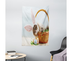 Cat as Easter Rabbit Tapestry