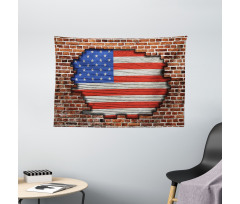 American National Flag Wide Tapestry