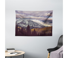 Autumn Season Mountains Wide Tapestry