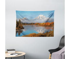 Grand Teton Oxbow Bend Wide Tapestry