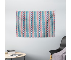 Native Old Motifs Wide Tapestry