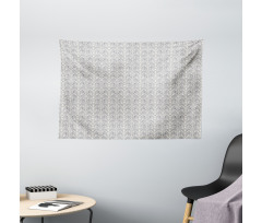 Continuous Floral Motif Wide Tapestry