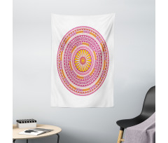 Abstract Bohemian Medallion Tapestry