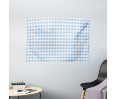 Pastel Tone Motif Wide Tapestry