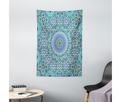 Eastern Floral Ornate Motif Tapestry