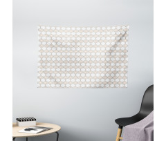 Ogee Shape with Vivid Dots Wide Tapestry