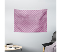 Triangle and Hexagons Art Wide Tapestry