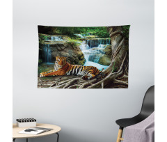 Indochina Tiger Banyan Tree Wide Tapestry