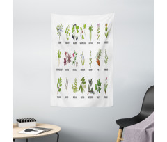 Natural Treatment Infographic Tapestry