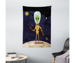 Funny Creature in a Spacesuit Tapestry