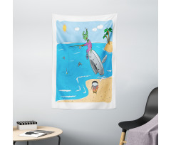 Monster Fishing in the Sea Tapestry