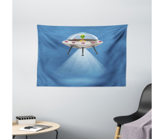 Spaceship Extraterrestrial Wide Tapestry