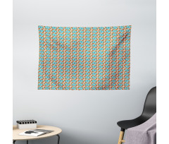 Rounded Triangle Square Wide Tapestry