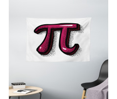 Cartoon Design Number Wide Tapestry