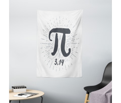 Grunge Design Number Lines Tapestry