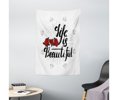 Life is Roses Motif Tapestry