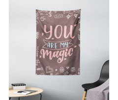 You are My Magic Outline Tapestry