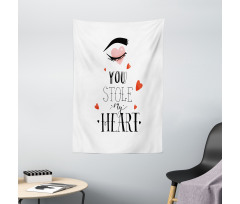 You Stole My Heart Woman Eye Tapestry