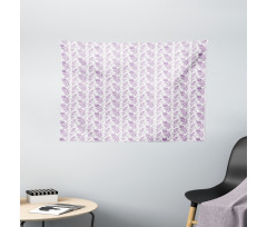 Floral Folk Motif Wide Tapestry