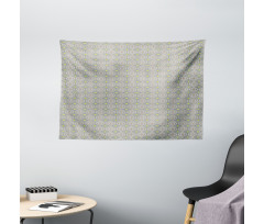 Pastel Abstract Mosaic Tile Wide Tapestry