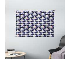 Contemporary Abstract Art Wide Tapestry