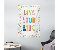 Funny Live Your Life Wording Tapestry