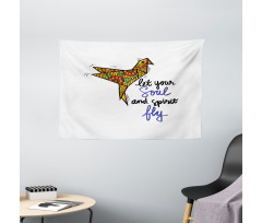 Let Your Soul and Spirit Fly Wide Tapestry