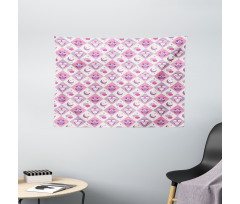 Sleeping Birds Moon Stars Wide Tapestry