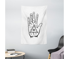 Psychic Hand Magic Eye Tapestry