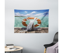 Summer Exotic Sea Wide Tapestry