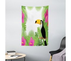 Exotic Plants and Bird Tapestry