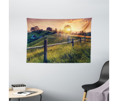 Morning Sunbeams Sky Wide Tapestry