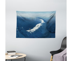 Sunny Day in Mountains Wide Tapestry