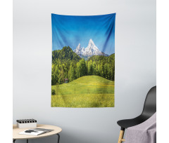 Bavarian Alps Village Tapestry