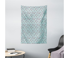 Fruit on Nostalgic Dots Tapestry