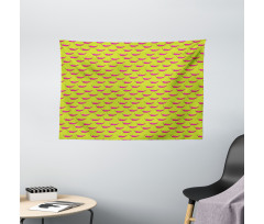 Modern Pop Artwork Chili Wide Tapestry