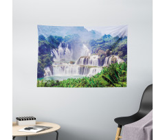Waterfall Tropical Plant Wide Tapestry