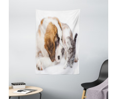 Sniffing Animals Photo Tapestry