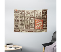 Pack Old Advertising Wide Tapestry