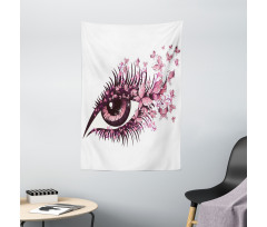 Fairy Woman Eyelashes Tapestry
