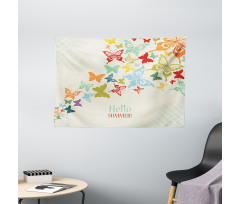 Butterfly Dots Timber Wide Tapestry