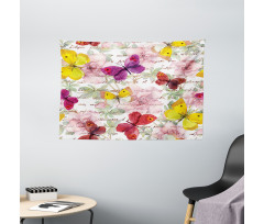 Love Letters Romantic Wide Tapestry