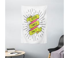 Positive Words Rays Tapestry