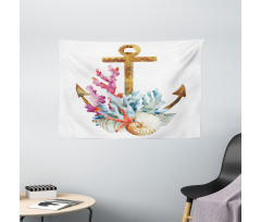 Anchor Corals Seaweed Wide Tapestry
