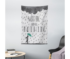 Worrying Solves Nothing Tapestry